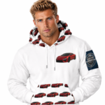 Grand Red Machine Hoodie For Men